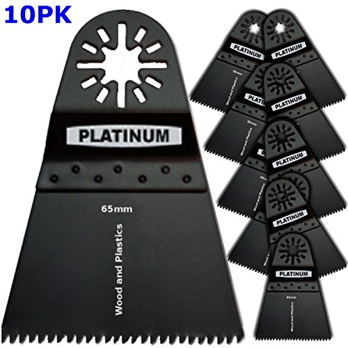 (10 Pcs) Precision Japan Wide Segmented Oscillating Multi Tool Saw Blades for Fein Multimaster Bosch Craftsman Dremel Multi-max... 