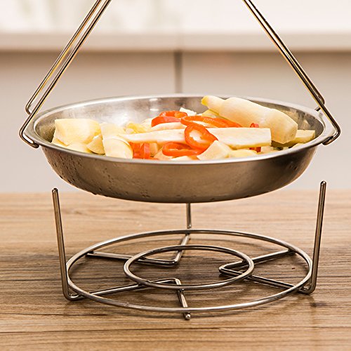 Steam Rack,Steaming Rack Stand,Steamer Basket,Heavy Duty Stainless Steel Metal Multi-function By Meleg Otthon (5.9&quot; Diameter X2.7... 