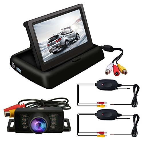 4.3/" LCD Monitor Wireless Vehicle Backup Camera Rear View System Night Vision UR